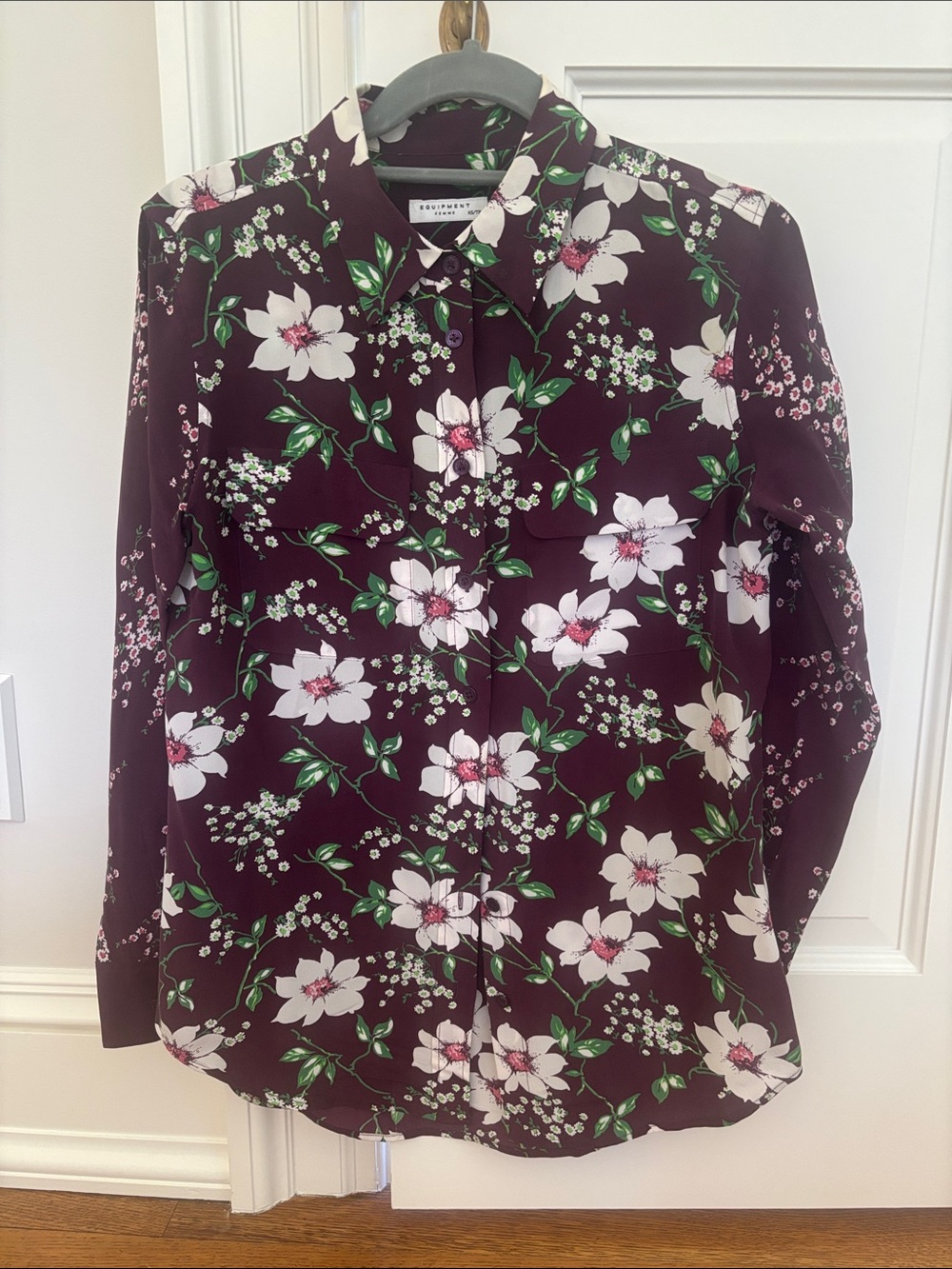 Equipment Silk Shirt XS